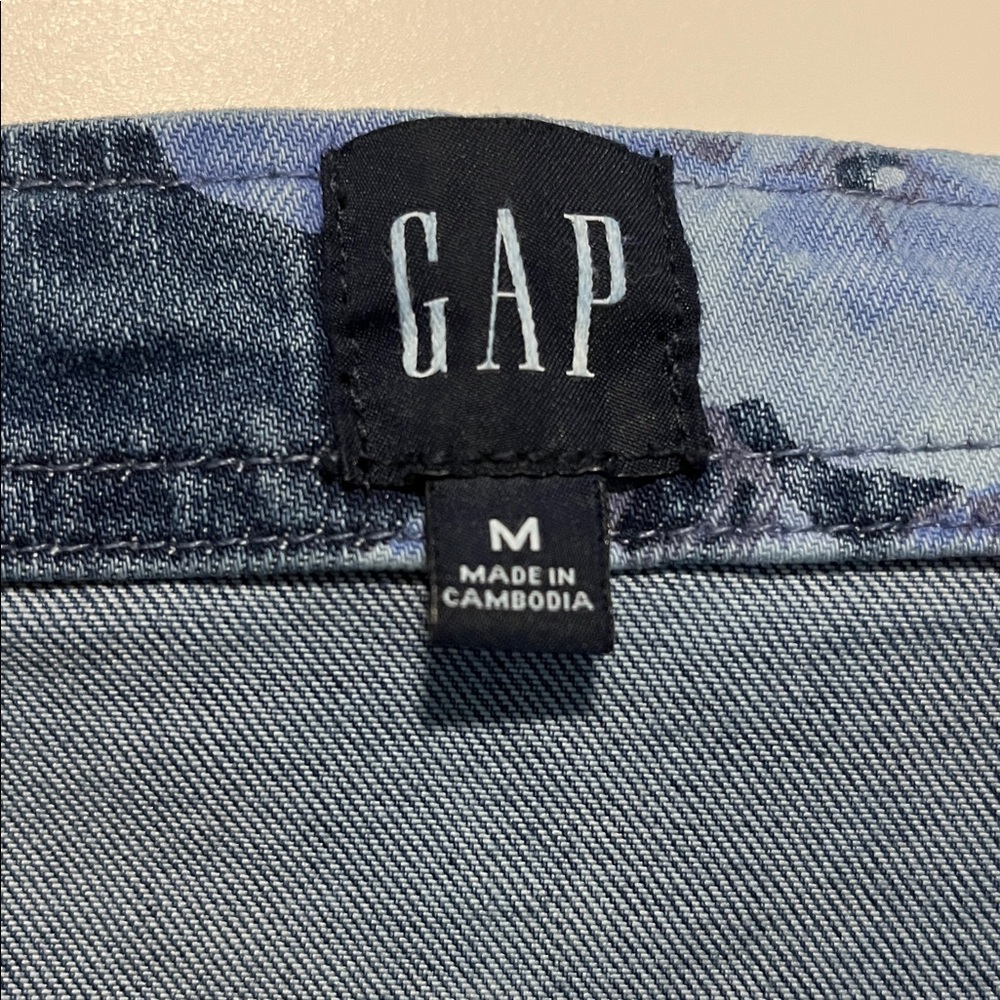 GAP Denim Floral Mini Dress - Picture 6 of 7